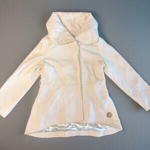 Disney Princess Girls 9/10 Blush Pink Gold Coat Jacket Satin Lined Formal Dressy